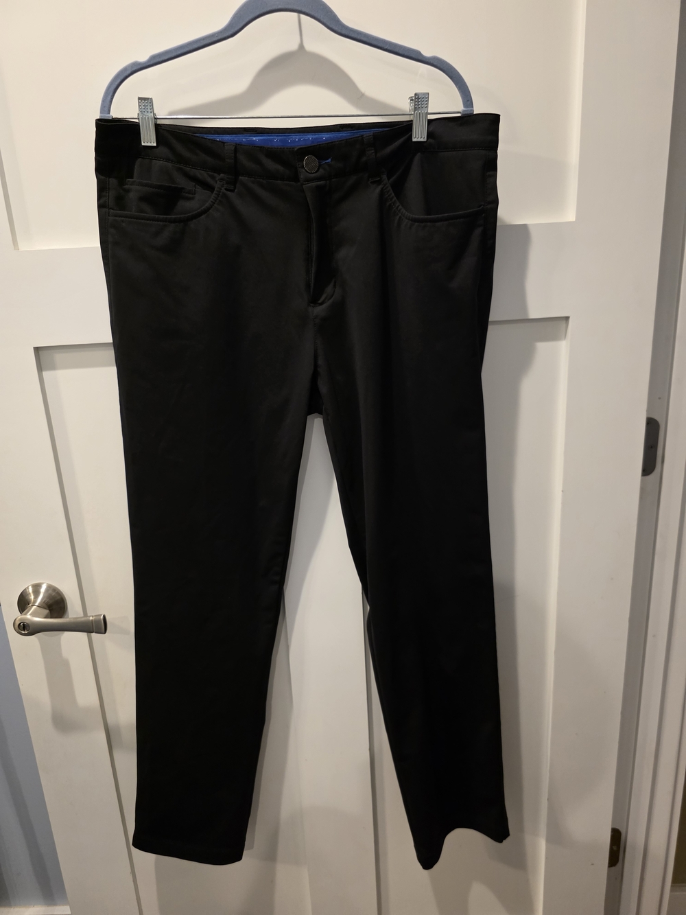 Twillory Tailored Fit Performance 5 Pocket Men’s Black Stretch Pants Size 36x30